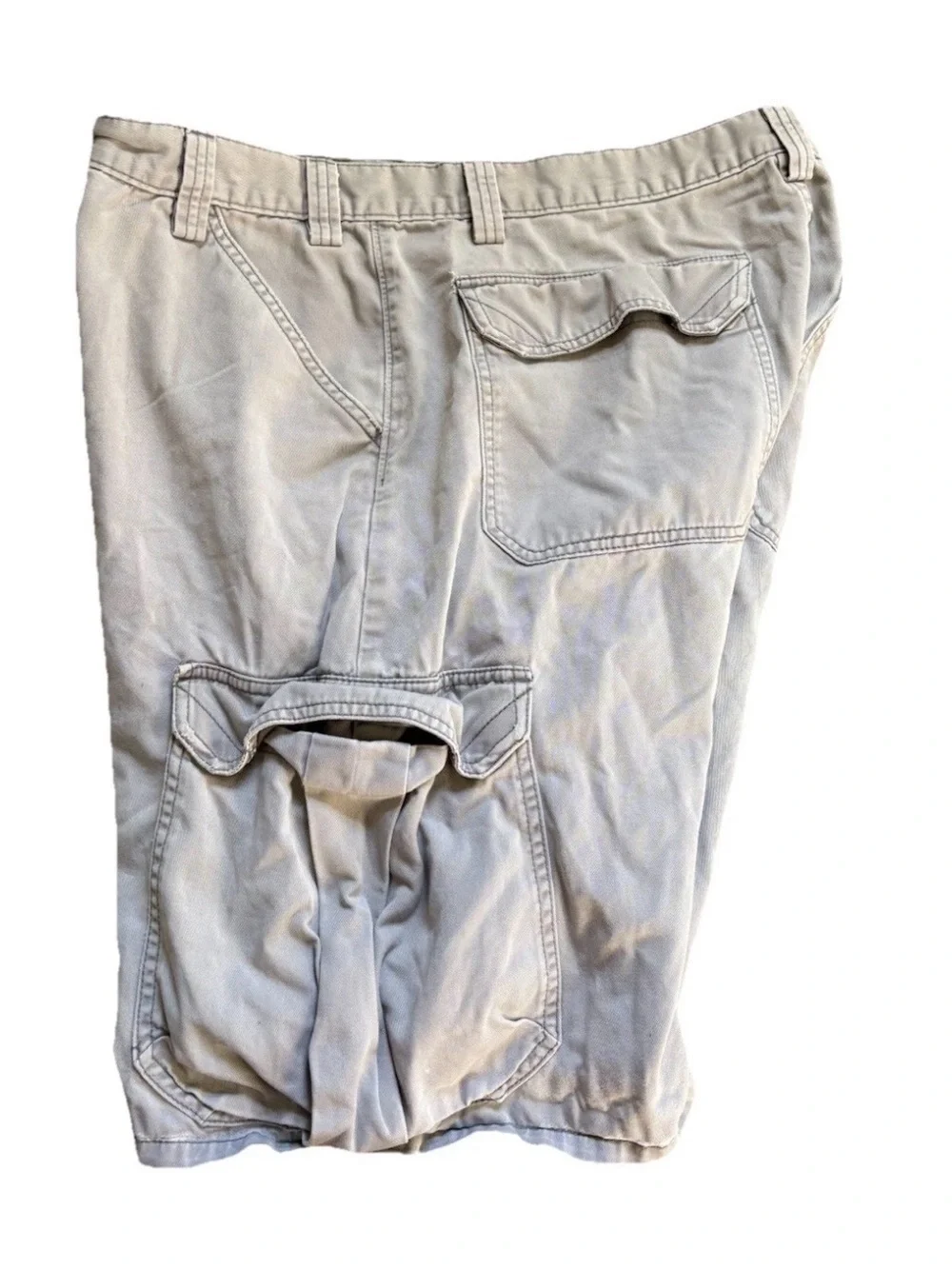 Vintage Levi’s Silvertab Cargo Shorts Gray Mens Size 38 Cotton Baggy Skater